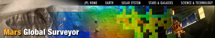 Mars Global Surveyor Banner